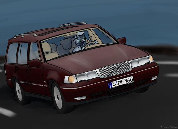 Car driving Illustration